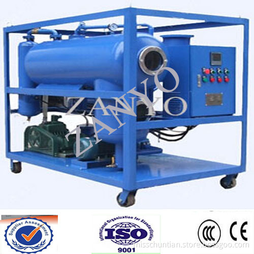 ZYS single stage vacuum oil dewatering°assing system